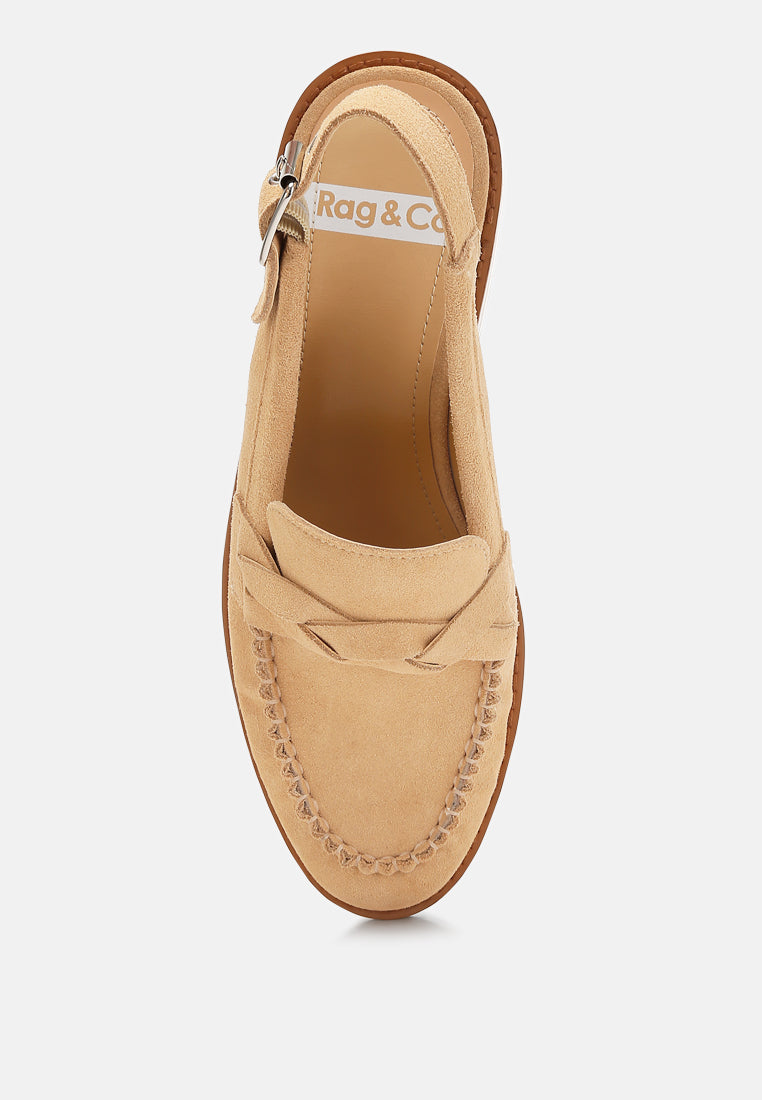 Nemykin Woven Strap Slingback Loafers - Tigbul's Variety Fashion Shop