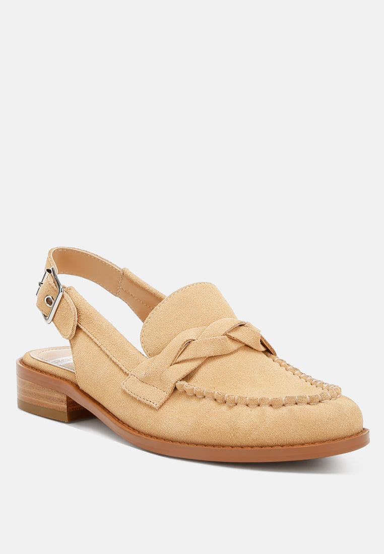 Nemykin Woven Strap Slingback Loafers - Tigbul's Variety Fashion Shop