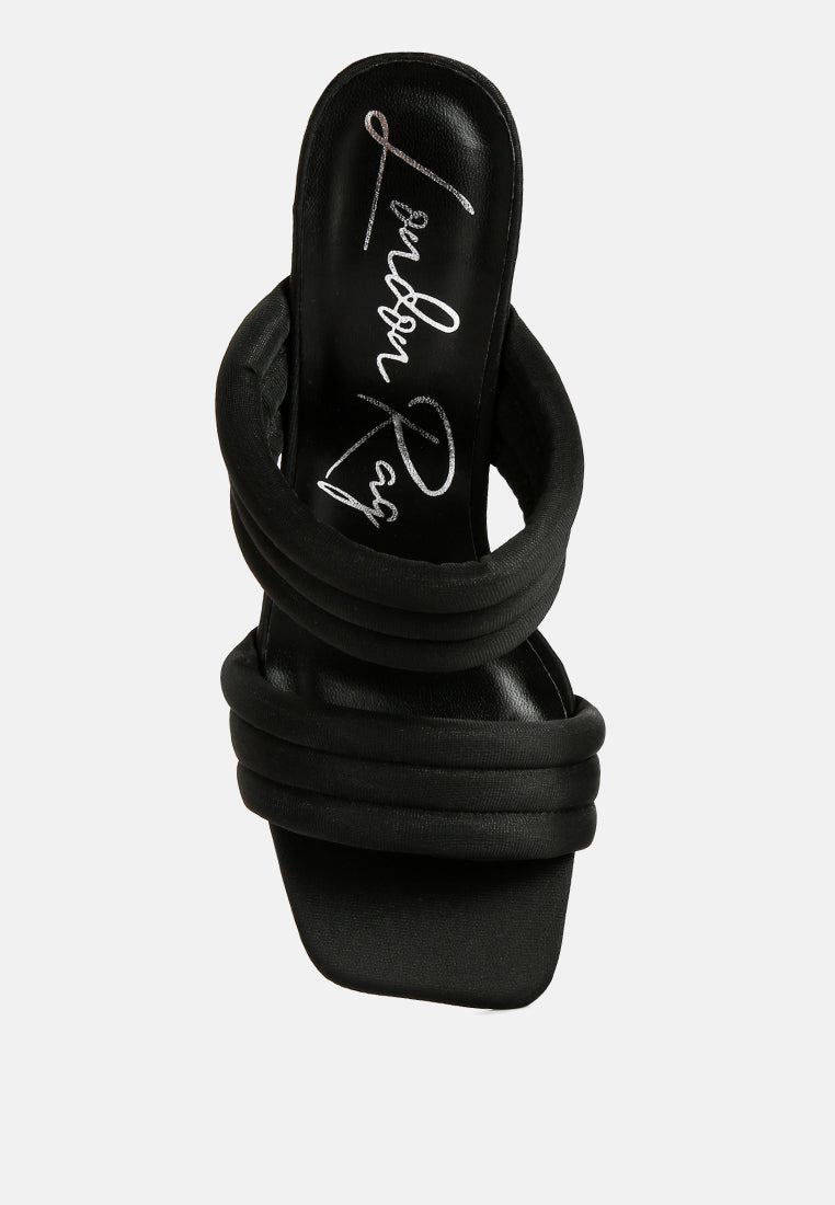 New Crush Quilted Spool Heel Sandals - Tigbul's Variety Fashion Shop