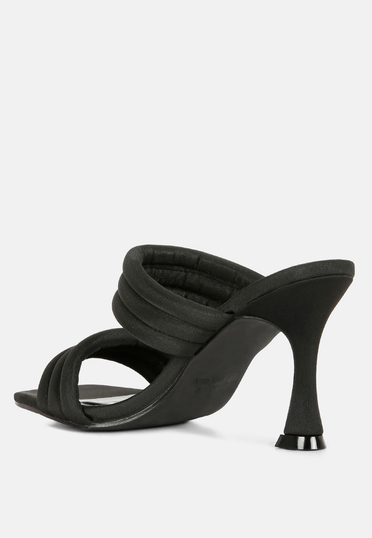 New Crush Quilted Spool Heel Sandals - Tigbul's Variety Fashion Shop