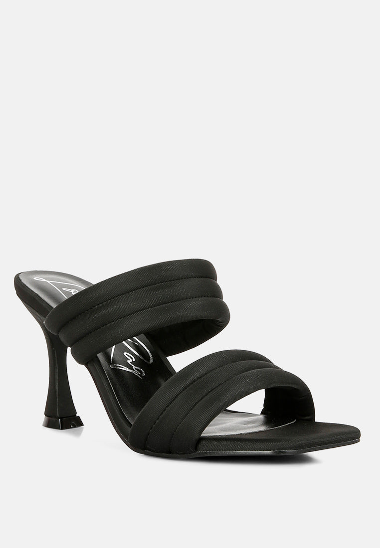 New Crush Quilted Spool Heel Sandals - Tigbul's Variety Fashion Shop