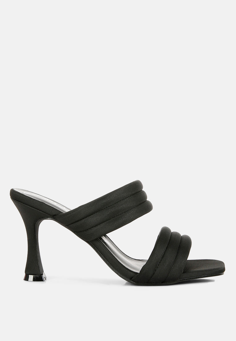 New Crush Quilted Spool Heel Sandals - Tigbul's Variety Fashion Shop