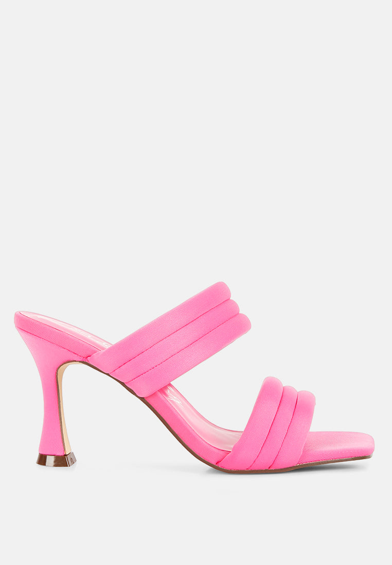 New Crush Quilted Spool Heel Sandals - Tigbul's Variety Fashion Shop