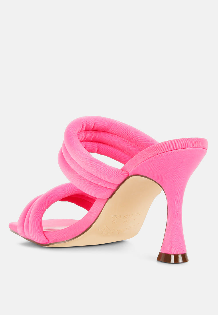 New Crush Quilted Spool Heel Sandals - Tigbul's Variety Fashion Shop