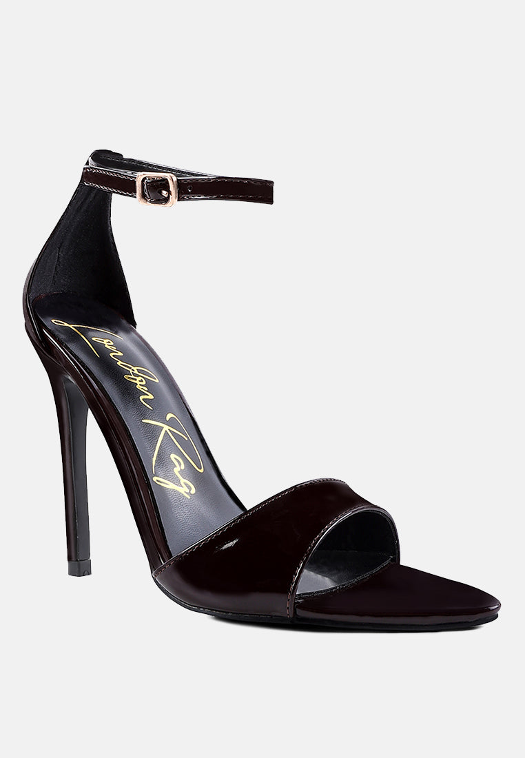 New Flame Ankle Strap Stiletto Heel Sandals - Tigbul's Variety Fashion Shop