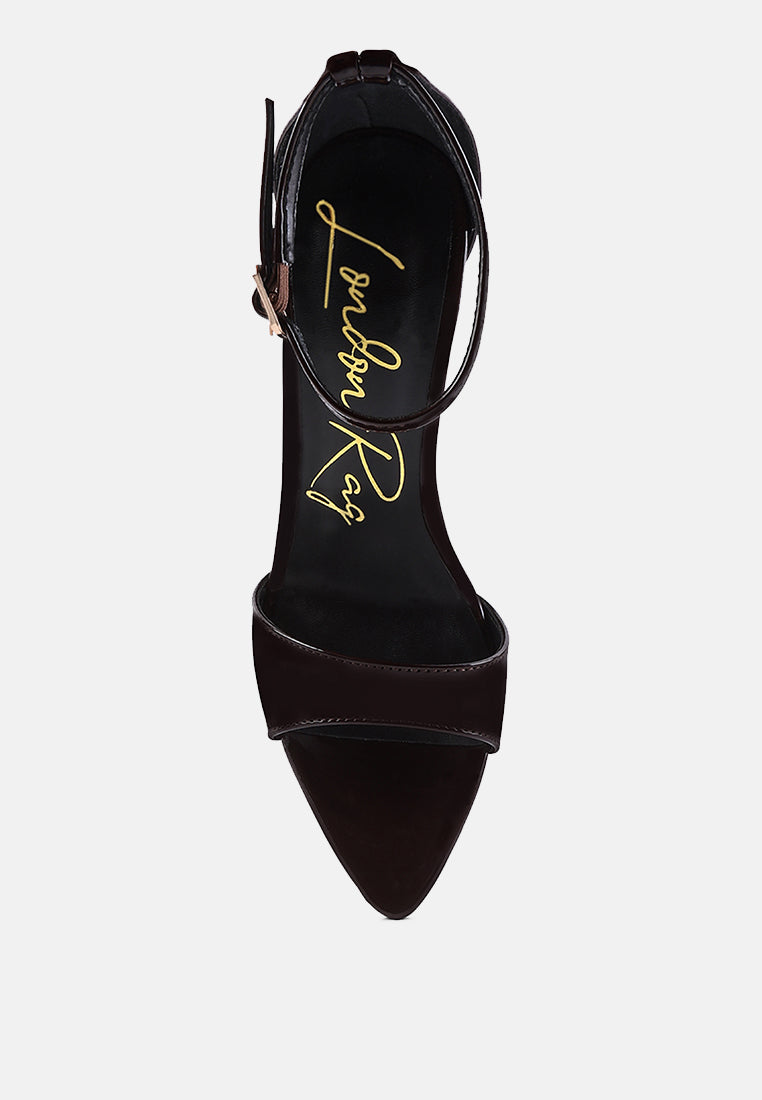 New Flame Ankle Strap Stiletto Heel Sandals - Tigbul's Variety Fashion Shop