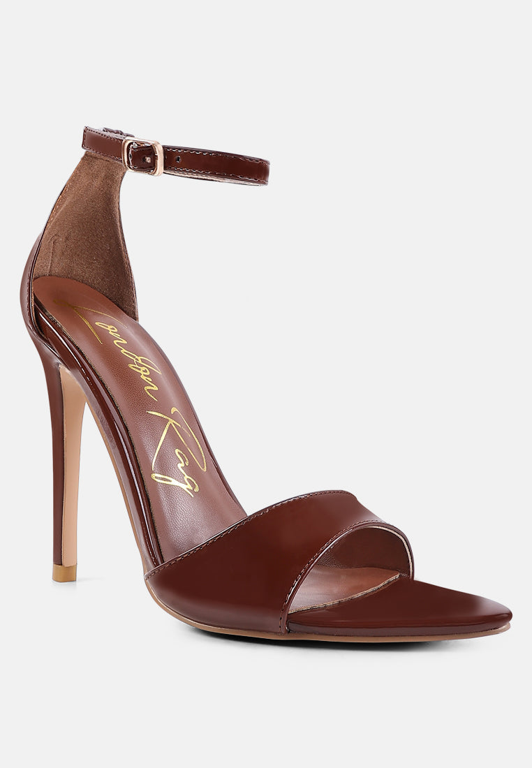 New Flame Ankle Strap Stiletto Heel Sandals - Tigbul's Variety Fashion Shop