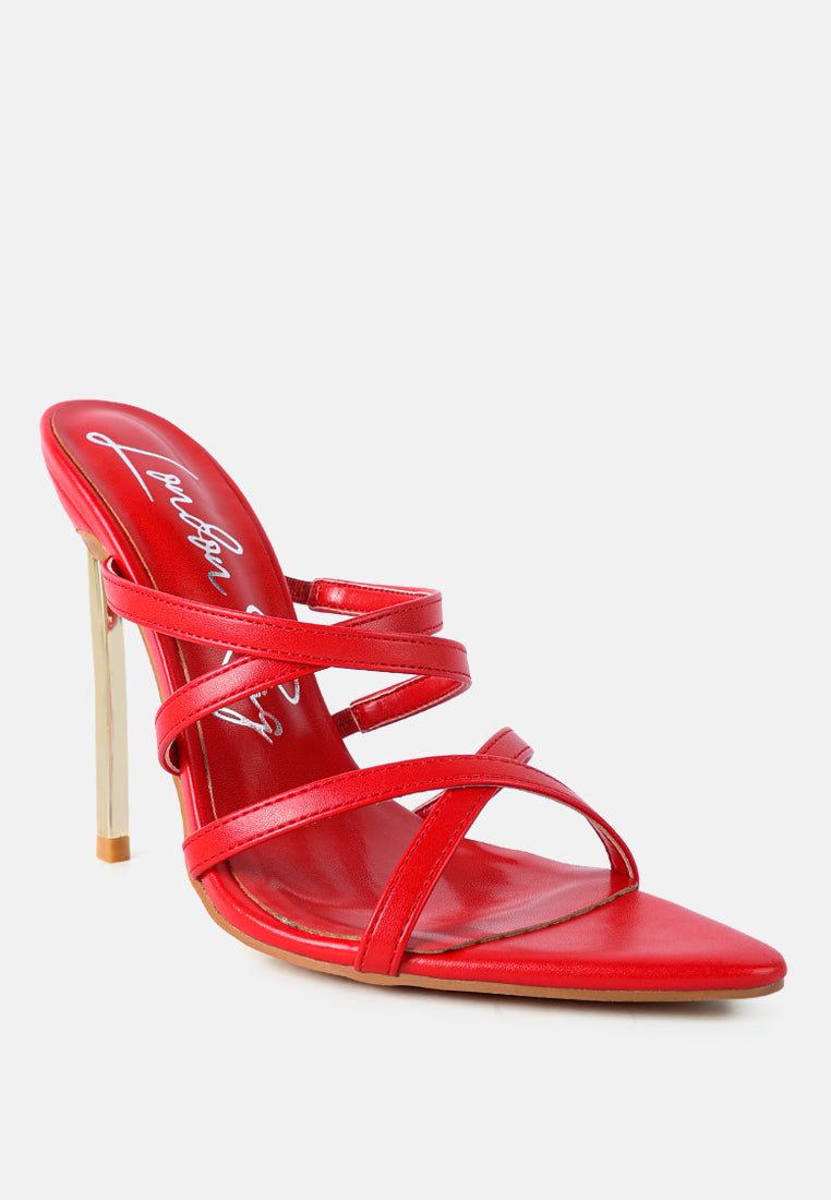 Nightclub Ready Strappy Stiletto Heel Sandals - Tigbul's Variety Fashion Shop