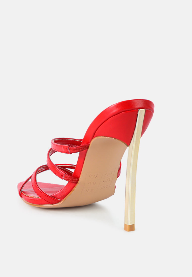 Nightclub Ready Strappy Stiletto Heel Sandals - Tigbul's Variety Fashion Shop