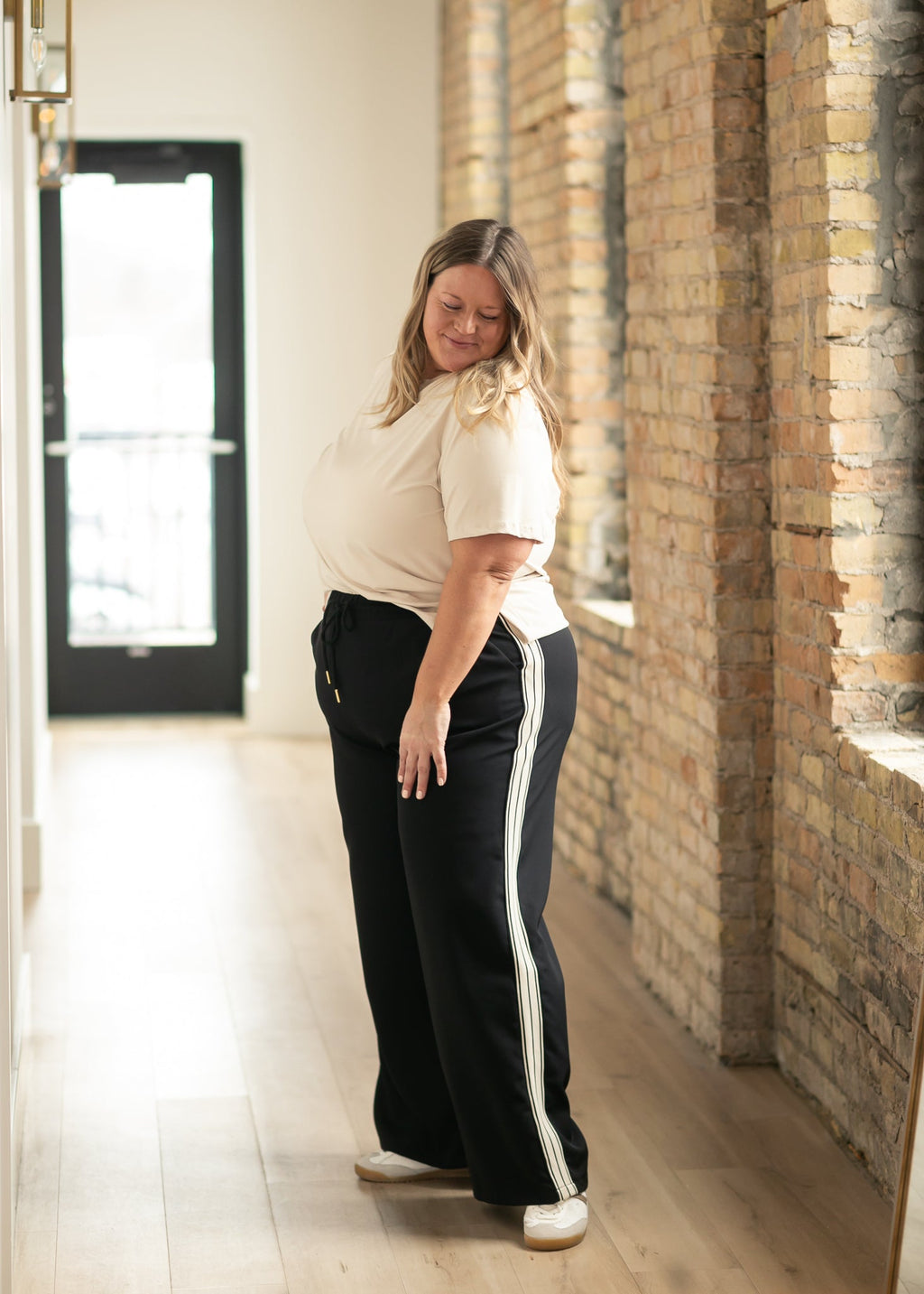 Nina Wide Leg Track Pants - Tigbul's Variety Fashion Shop