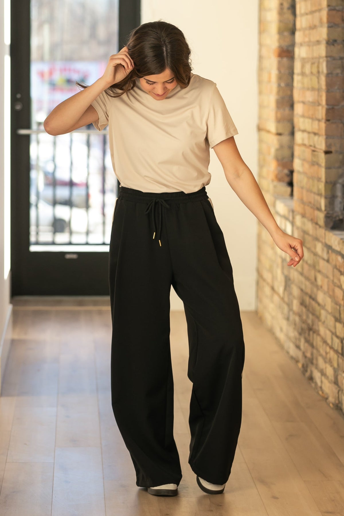 Nina Wide Leg Track Pants - Tigbul's Variety Fashion Shop