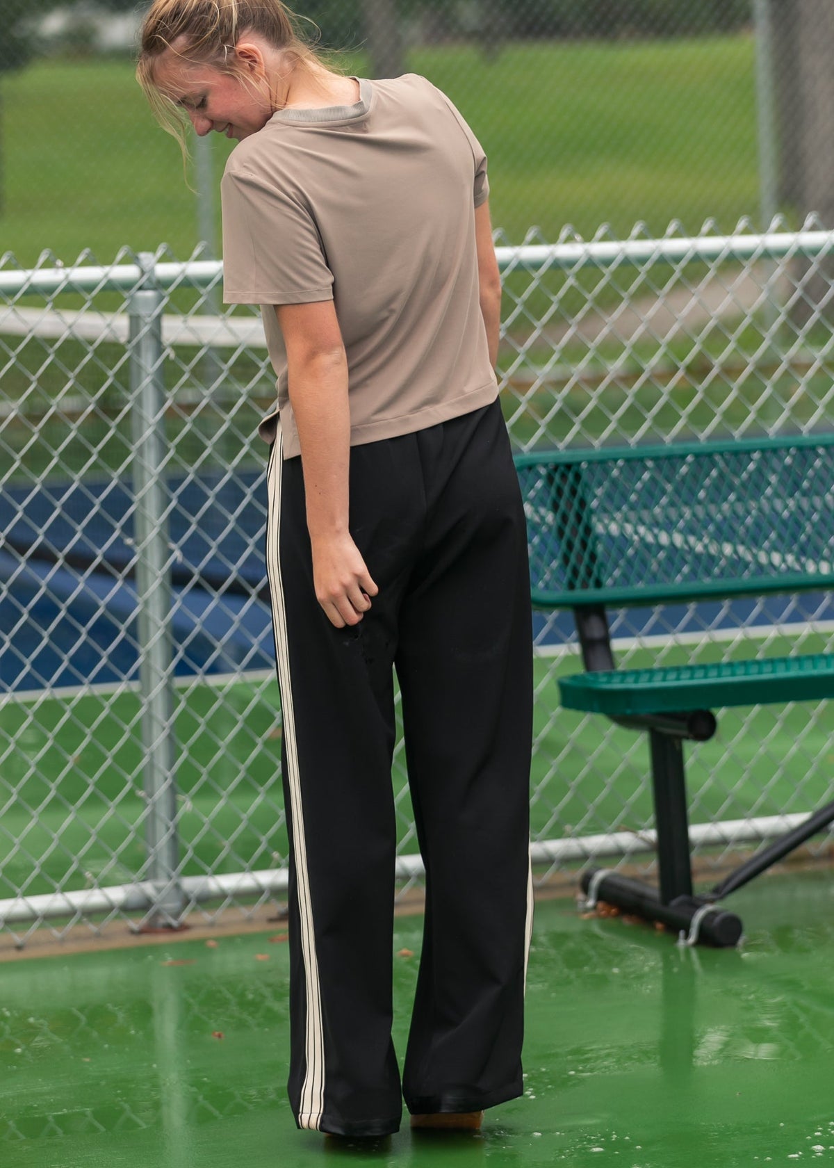 Nina Wide Leg Track Pants - Tigbul's Variety Fashion Shop