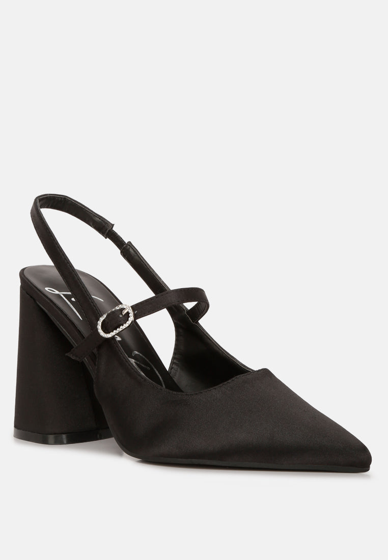 Nougat Flared Heel Party Sandals - Tigbul's Variety Fashion Shop