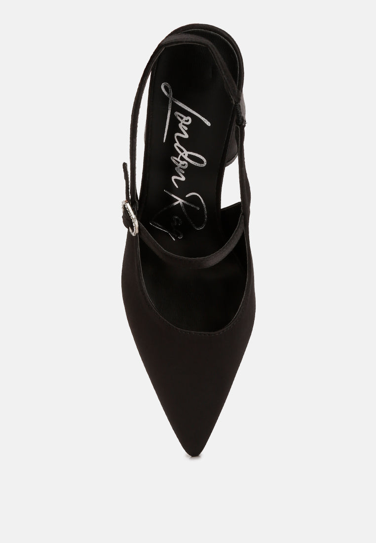 Nougat Flared Heel Party Sandals - Tigbul's Variety Fashion Shop