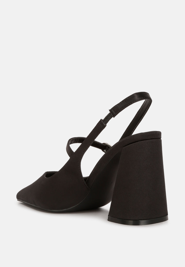 Nougat Flared Heel Party Sandals - Tigbul's Variety Fashion Shop