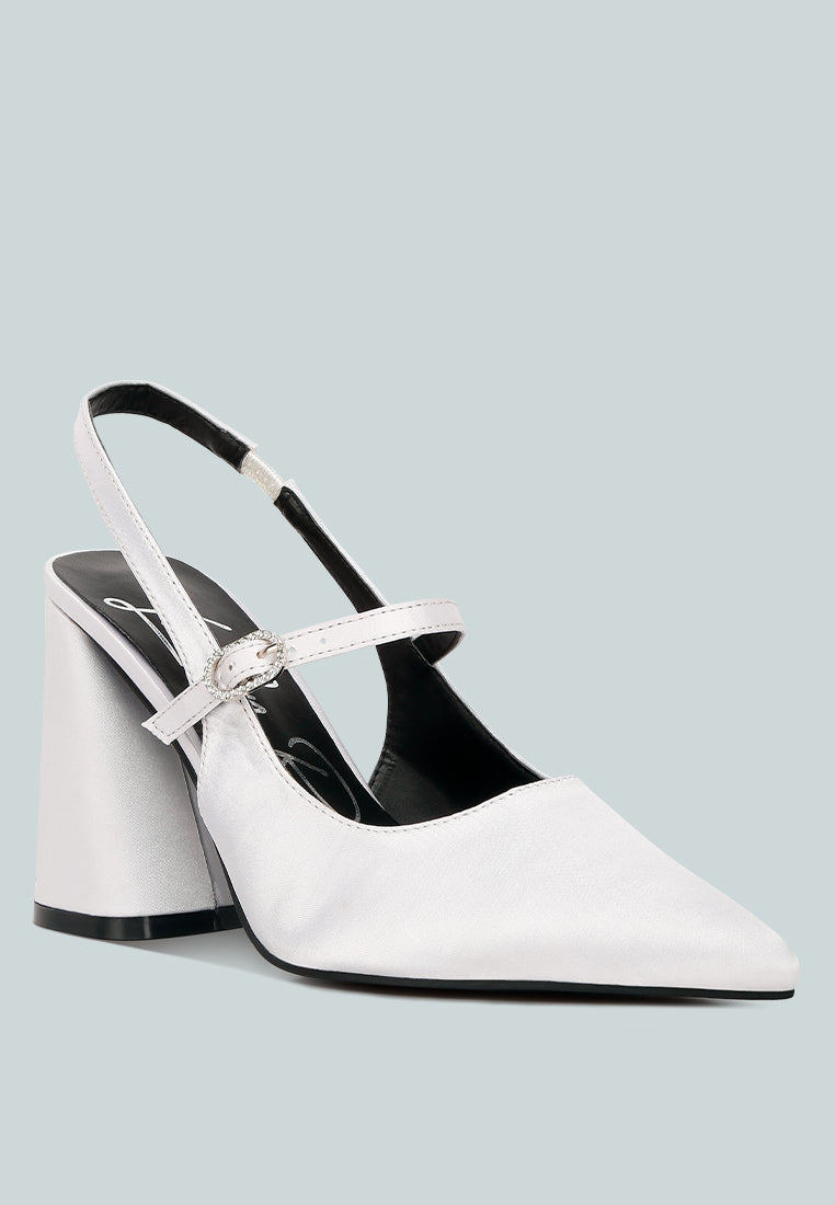 Nougat Flared Heel Party Sandals - Tigbul's Variety Fashion Shop