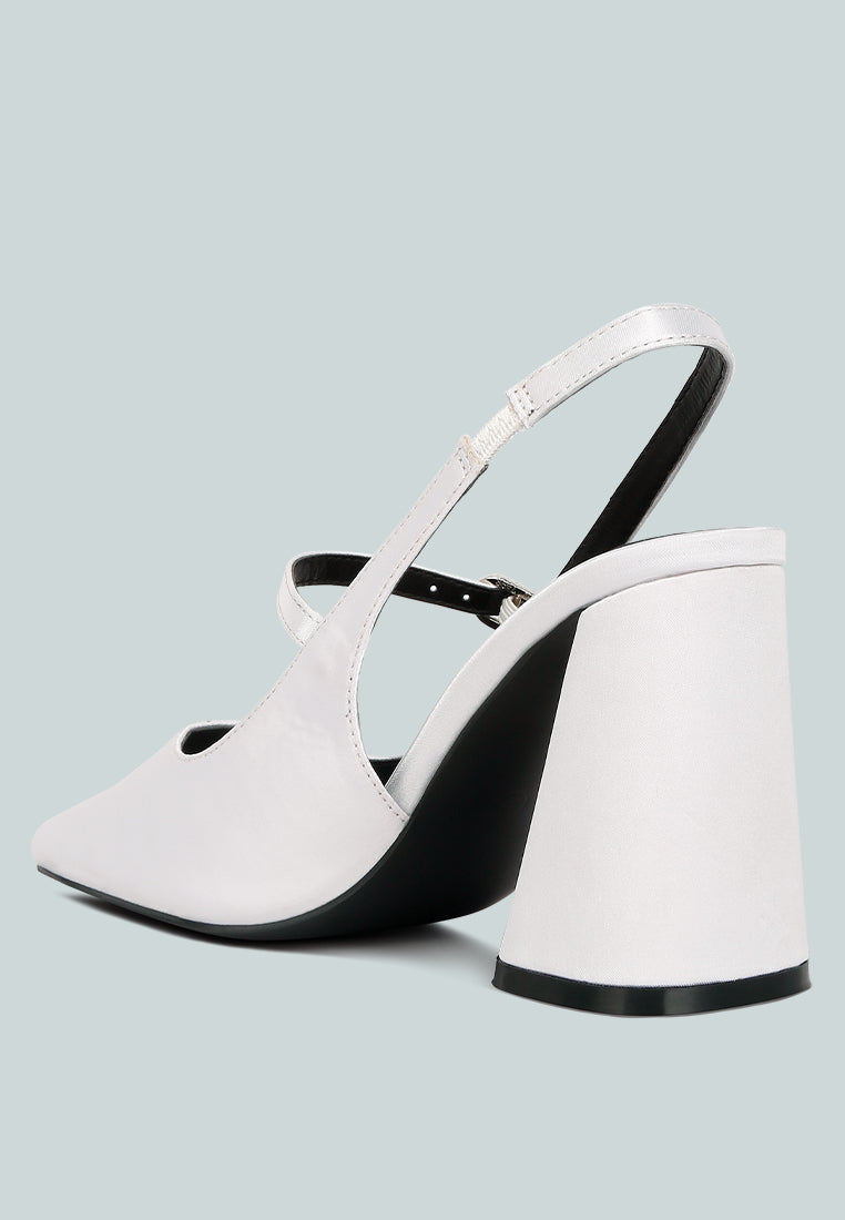 Nougat Flared Heel Party Sandals - Tigbul's Variety Fashion Shop