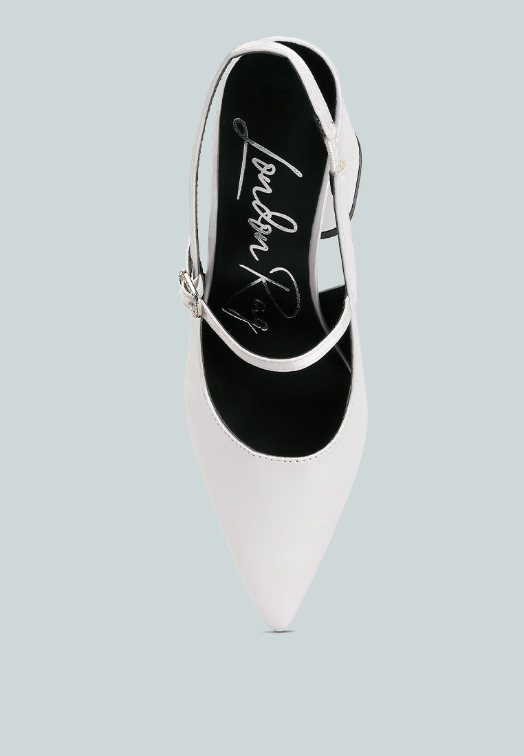Nougat Flared Heel Party Sandals - Tigbul's Variety Fashion Shop