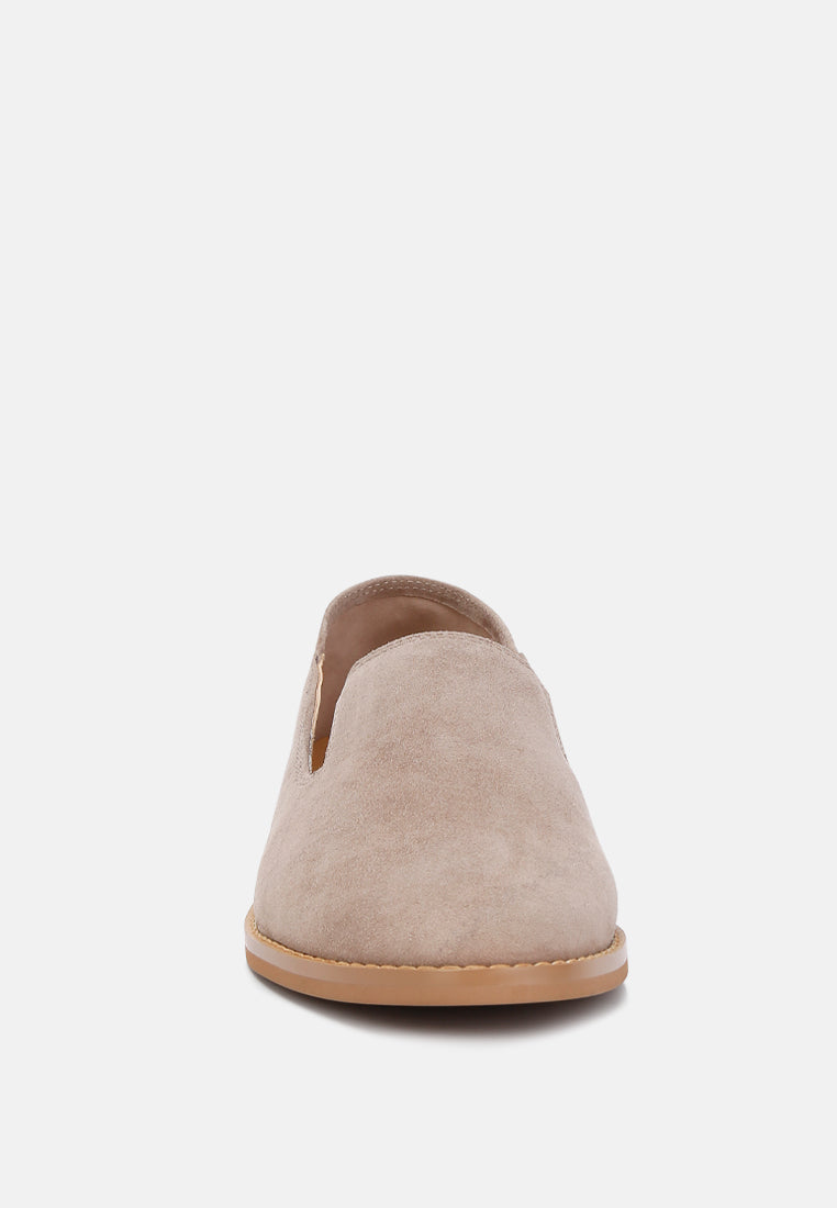 Oliwia Classic Suede Loafers - Tigbul's Variety Fashion Shop