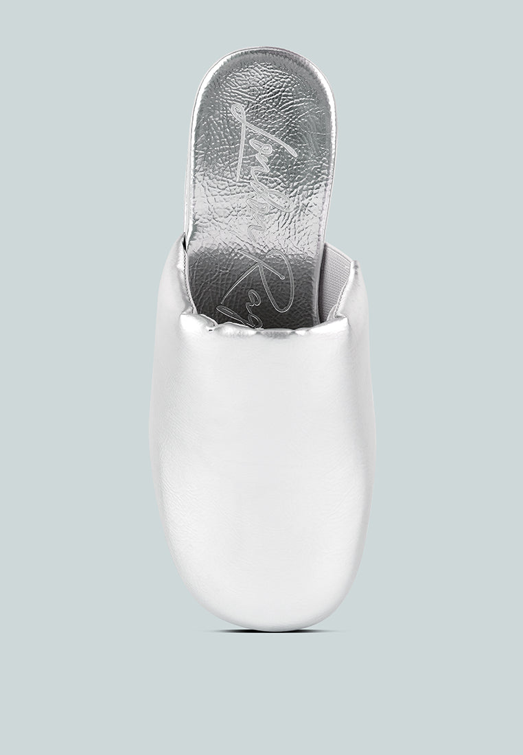 Olori Solid Platform Slip On Mules - Tigbul's Variety Fashion Shop