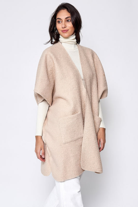 Open Front Pocket Kimono - Tigbul's Variety Fashion Shop