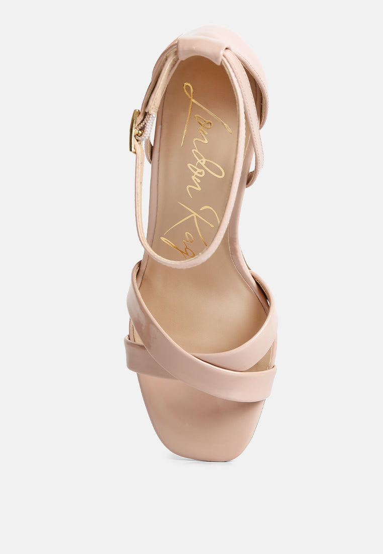 Oraiku Faux Suede Cross Strap Heels - Tigbul's Variety Fashion Shop