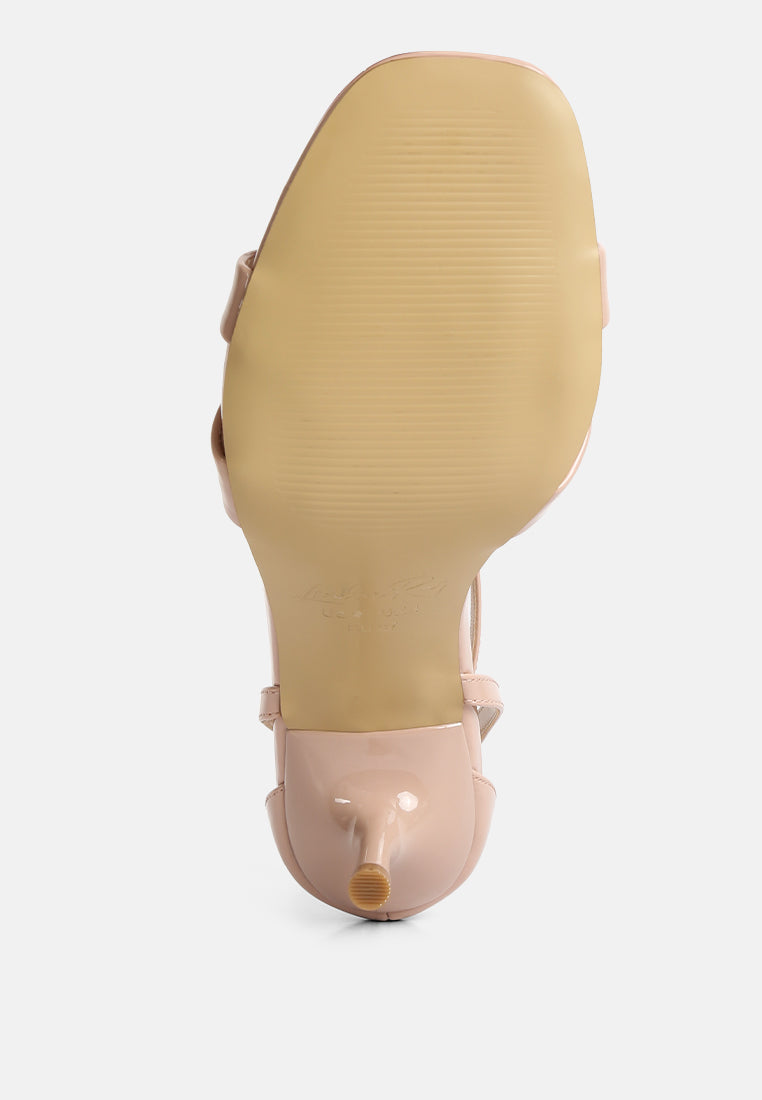 Oraiku Faux Suede Cross Strap Heels - Tigbul's Variety Fashion Shop