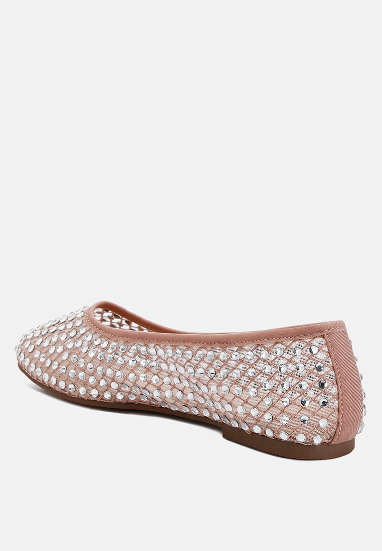 Orson Naked Rhinestone Ballerinas - Tigbul's Variety Fashion Shop