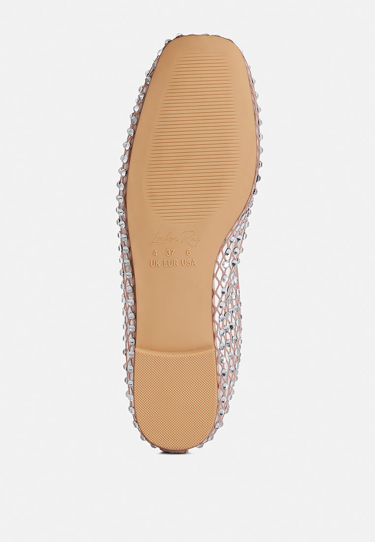 Orson Naked Rhinestone Ballerinas - Tigbul's Variety Fashion Shop