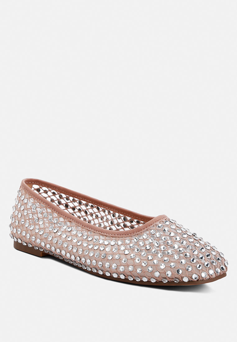 Orson Naked Rhinestone Ballerinas - Tigbul's Variety Fashion Shop