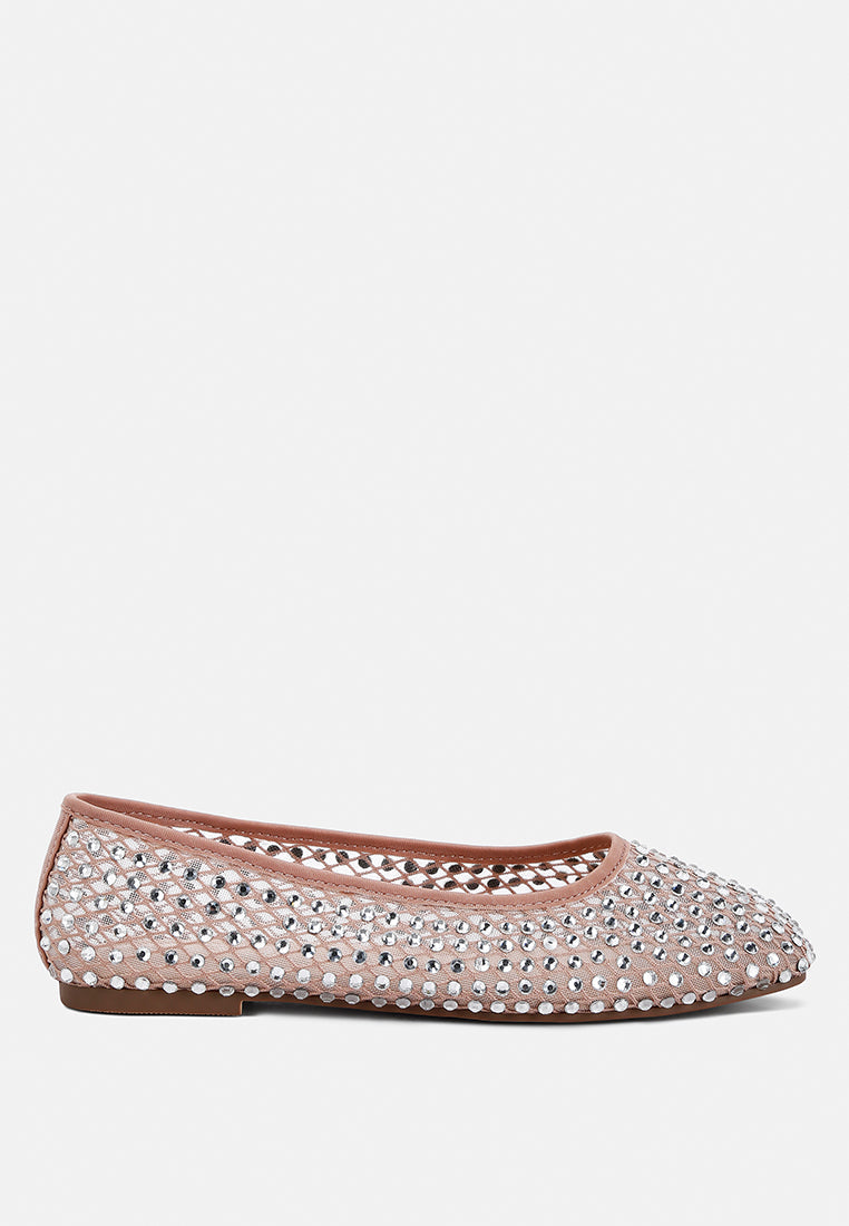 Orson Naked Rhinestone Ballerinas - Tigbul's Variety Fashion Shop