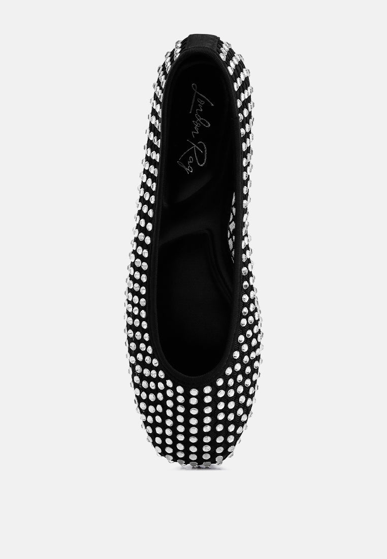Orson Naked Rhinestone Ballerinas - Tigbul's Variety Fashion Shop