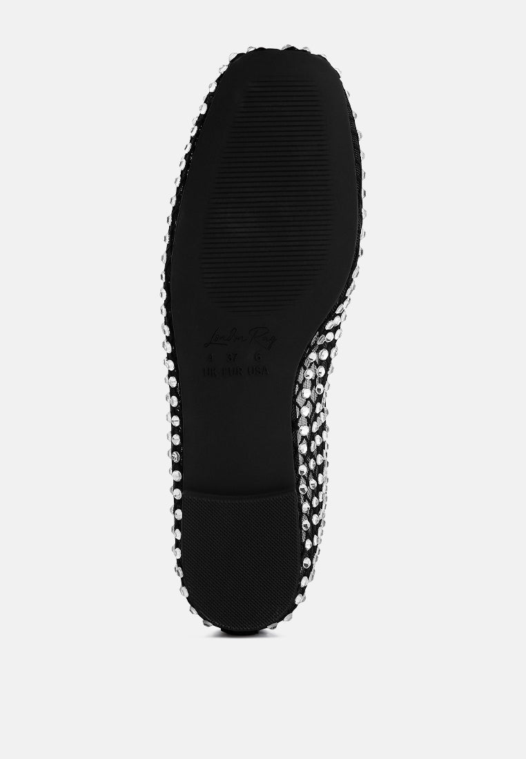 Orson Naked Rhinestone Ballerinas - Tigbul's Variety Fashion Shop