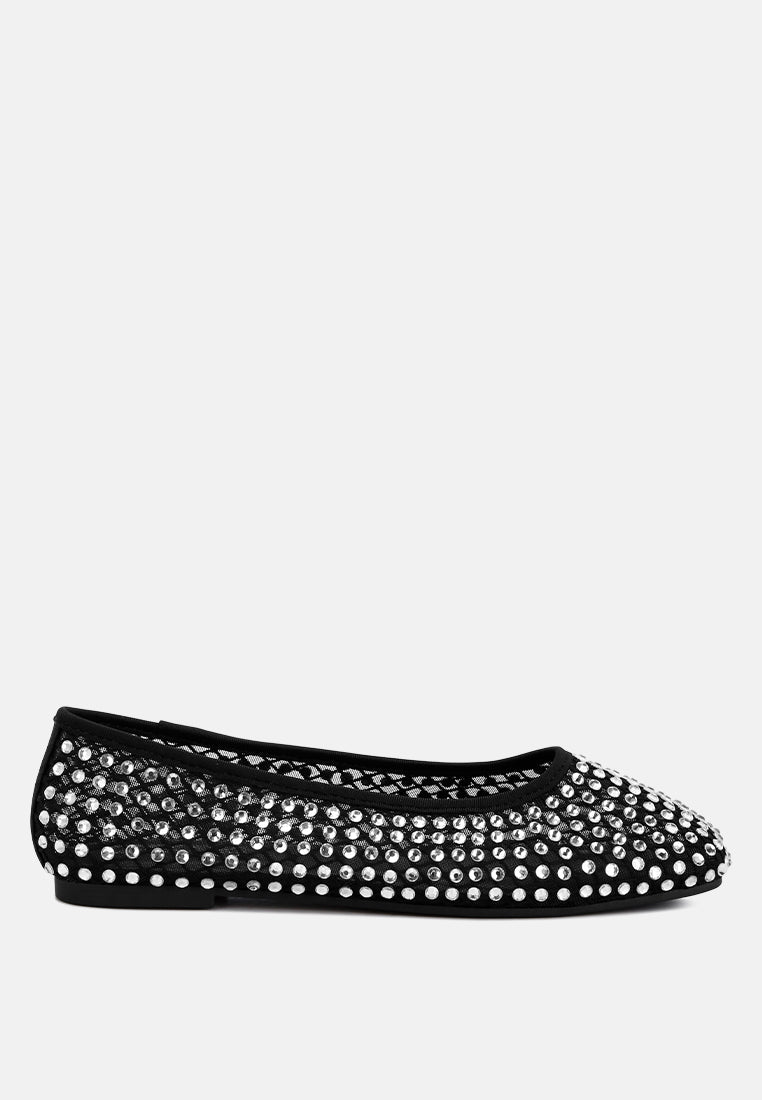Orson Naked Rhinestone Ballerinas - Tigbul's Variety Fashion Shop
