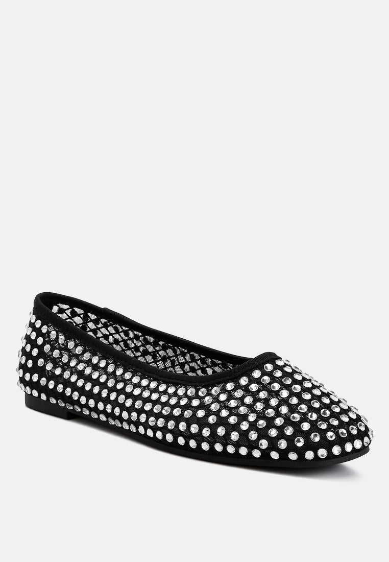 Orson Naked Rhinestone Ballerinas - Tigbul's Variety Fashion Shop