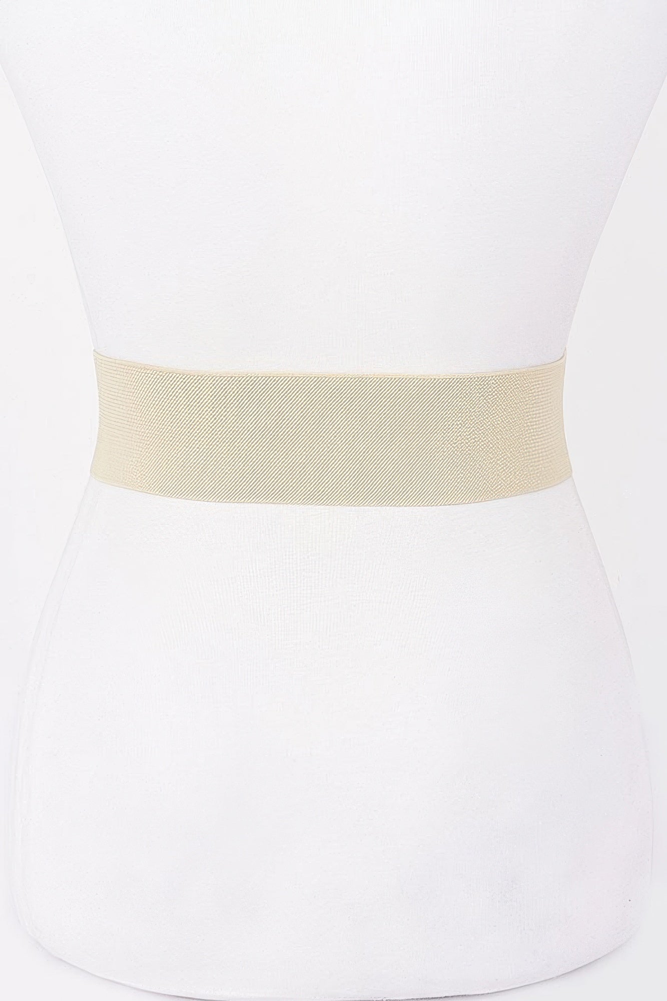 Pearl metal buckle elastic belt, camel elastic waistband only (buckle not shown)