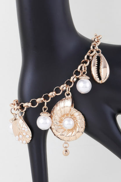 Pearled Sea Jewels Bracelet - Tigbul's Variety Fashion Shop