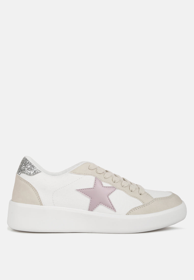 Perry Glitter Detail Star Sneakers - Tigbul's Variety Fashion Shop