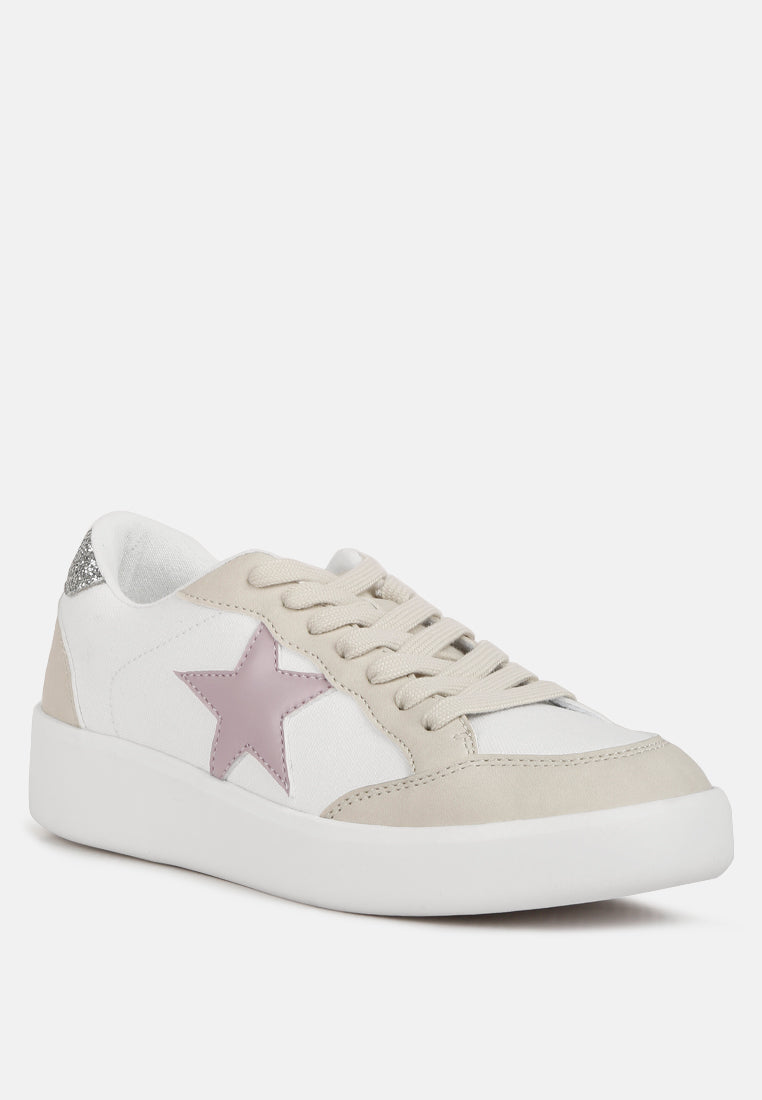 Perry Glitter Detail Star Sneakers - Tigbul's Variety Fashion Shop