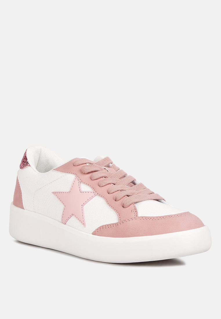 Perry Glitter Detail Star Sneakers - Tigbul's Variety Fashion Shop
