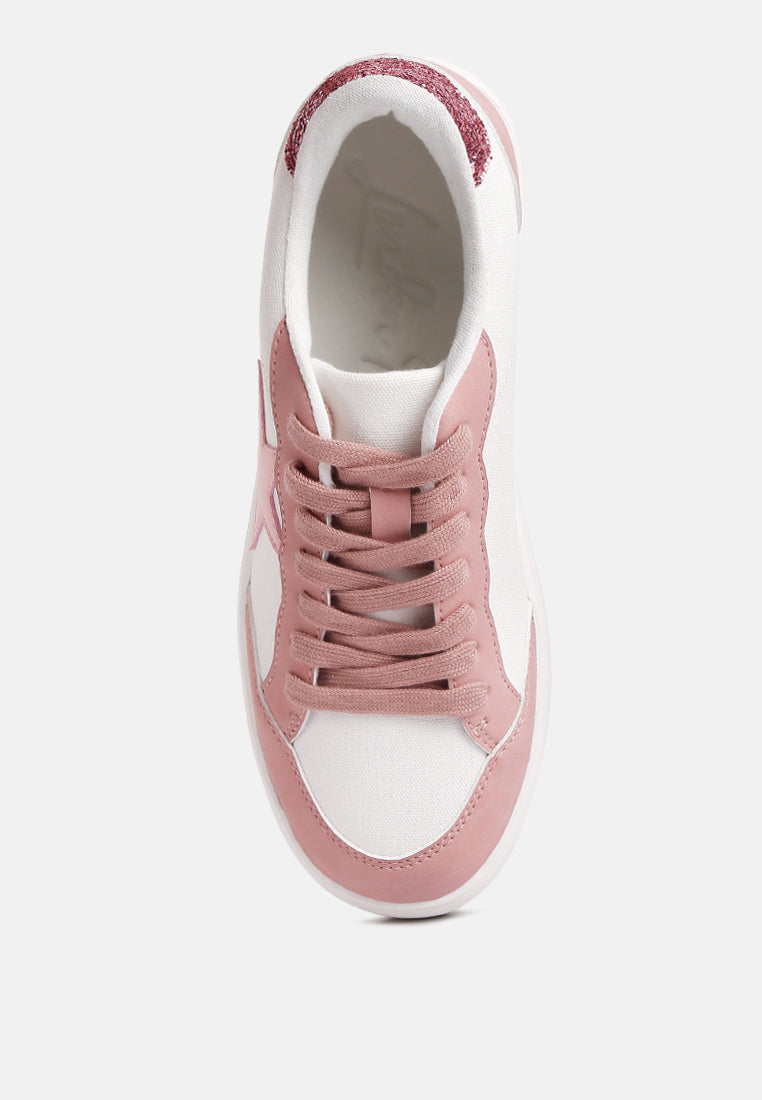 Perry Glitter Detail Star Sneakers - Tigbul's Variety Fashion Shop