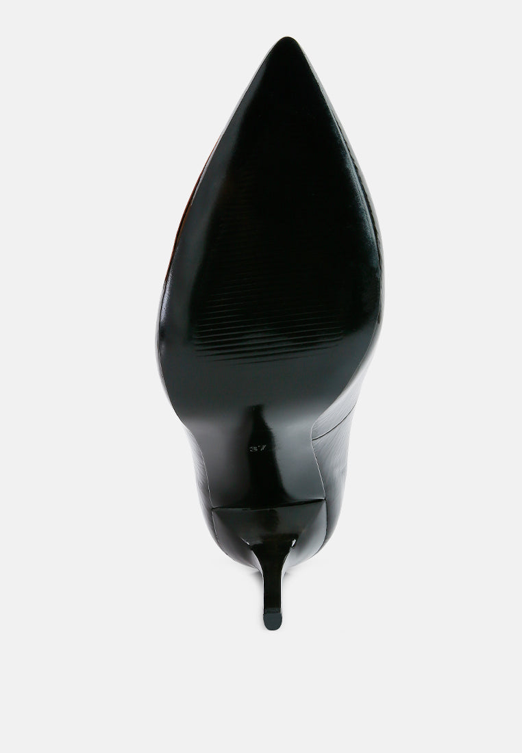 Personated Stiletto Heel Pumps - Tigbul's Variety Fashion Shop