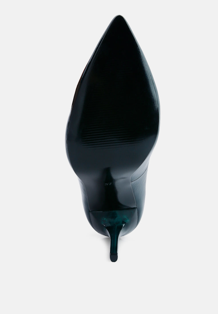Personated Stiletto Heel Pumps - Tigbul's Variety Fashion Shop