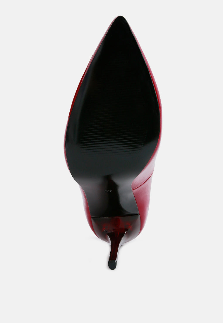Personated Stiletto Heel Pumps - Tigbul's Variety Fashion Shop