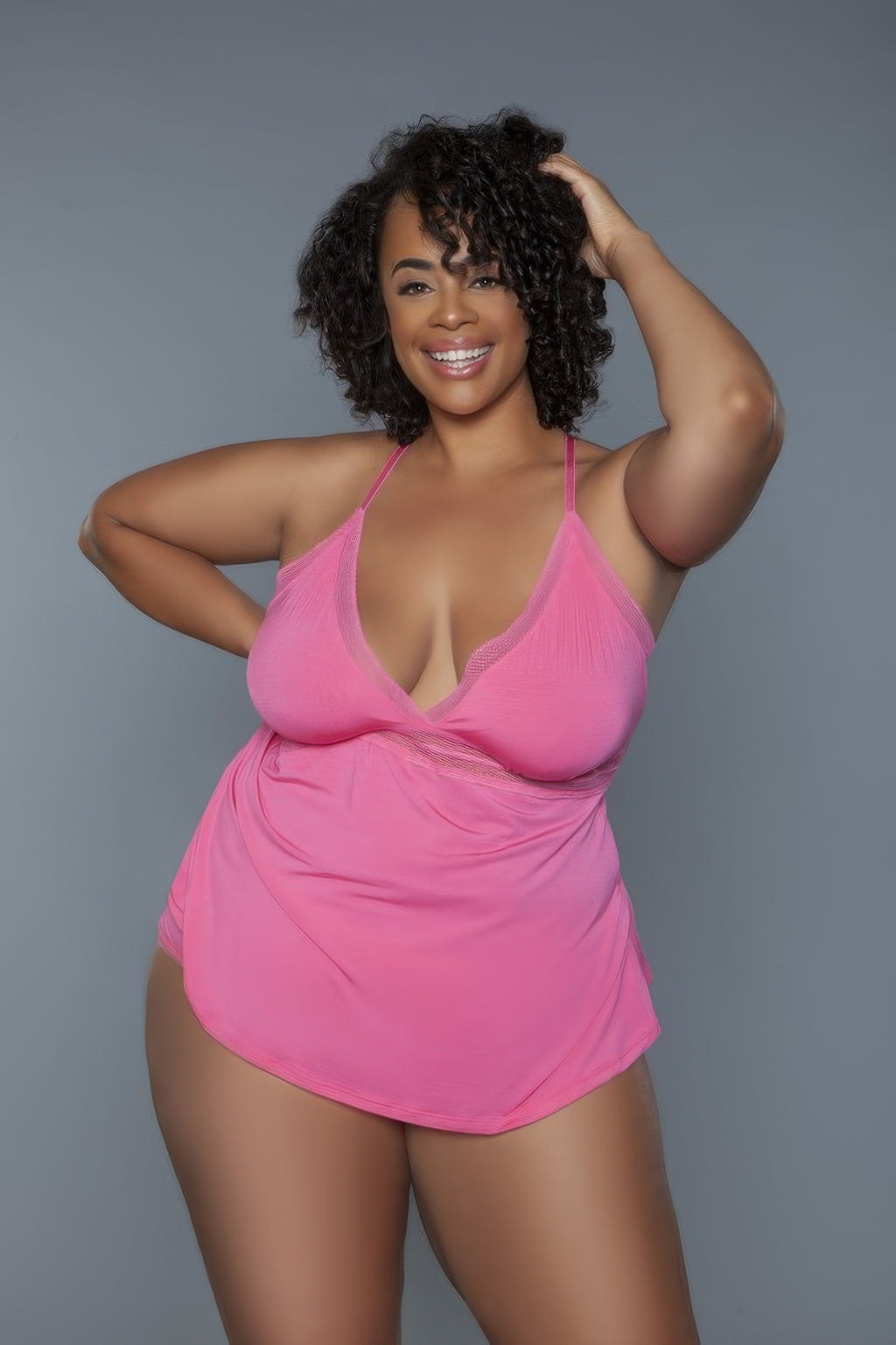 Piper Cami Set in Coral: halter cami and matching ruched mini shorts