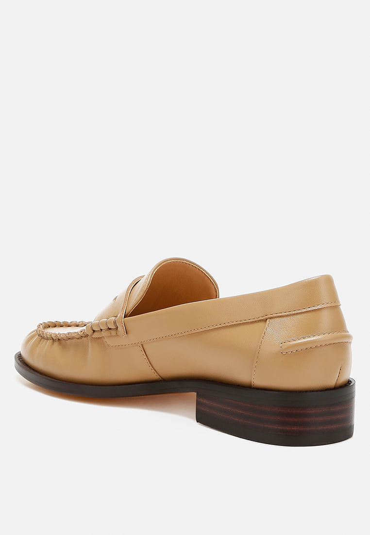 Plavia Genuine Leather Loafers - Tigbul's Variety Fashion Shop