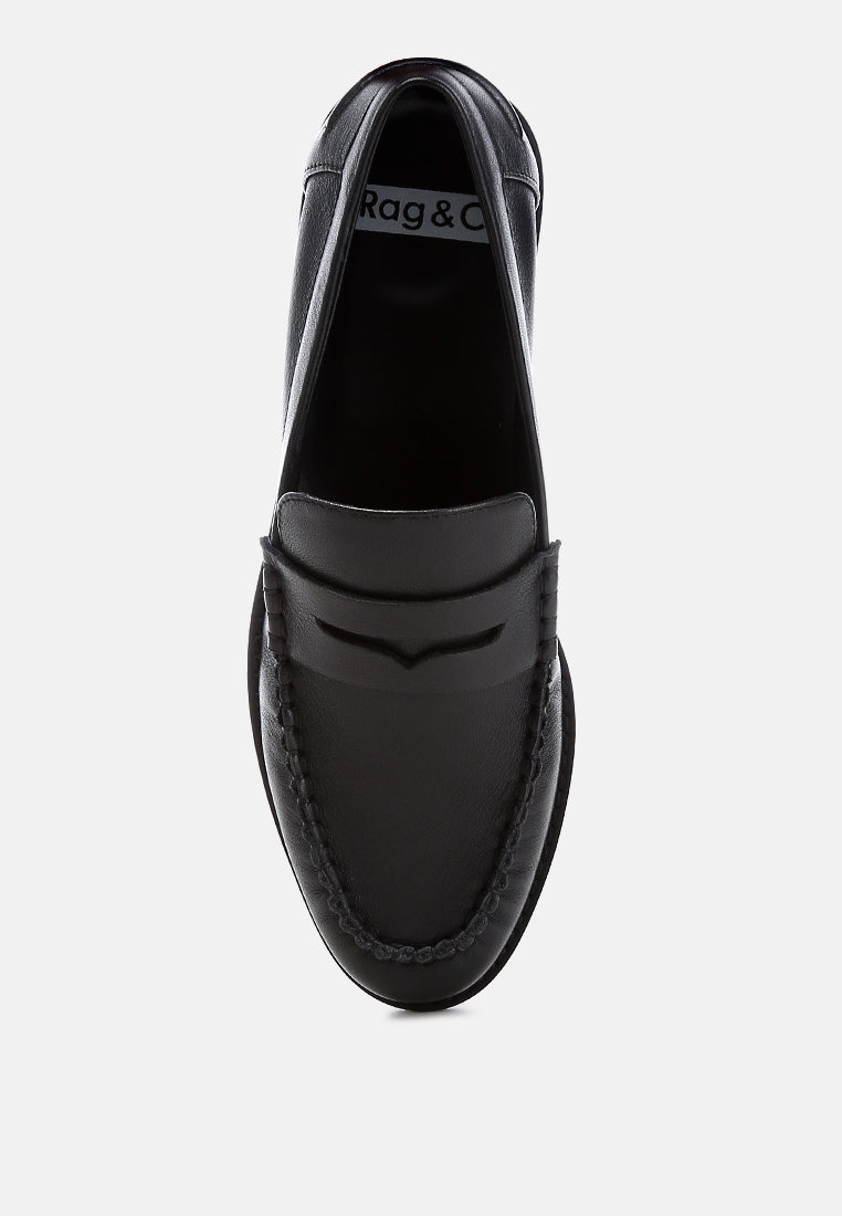 Plavia Genuine Leather Loafers - Tigbul's Variety Fashion Shop