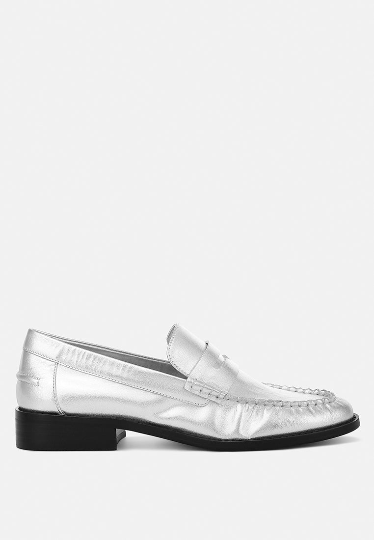 Plavia Genuine Leather Loafers - Tigbul's Variety Fashion Shop