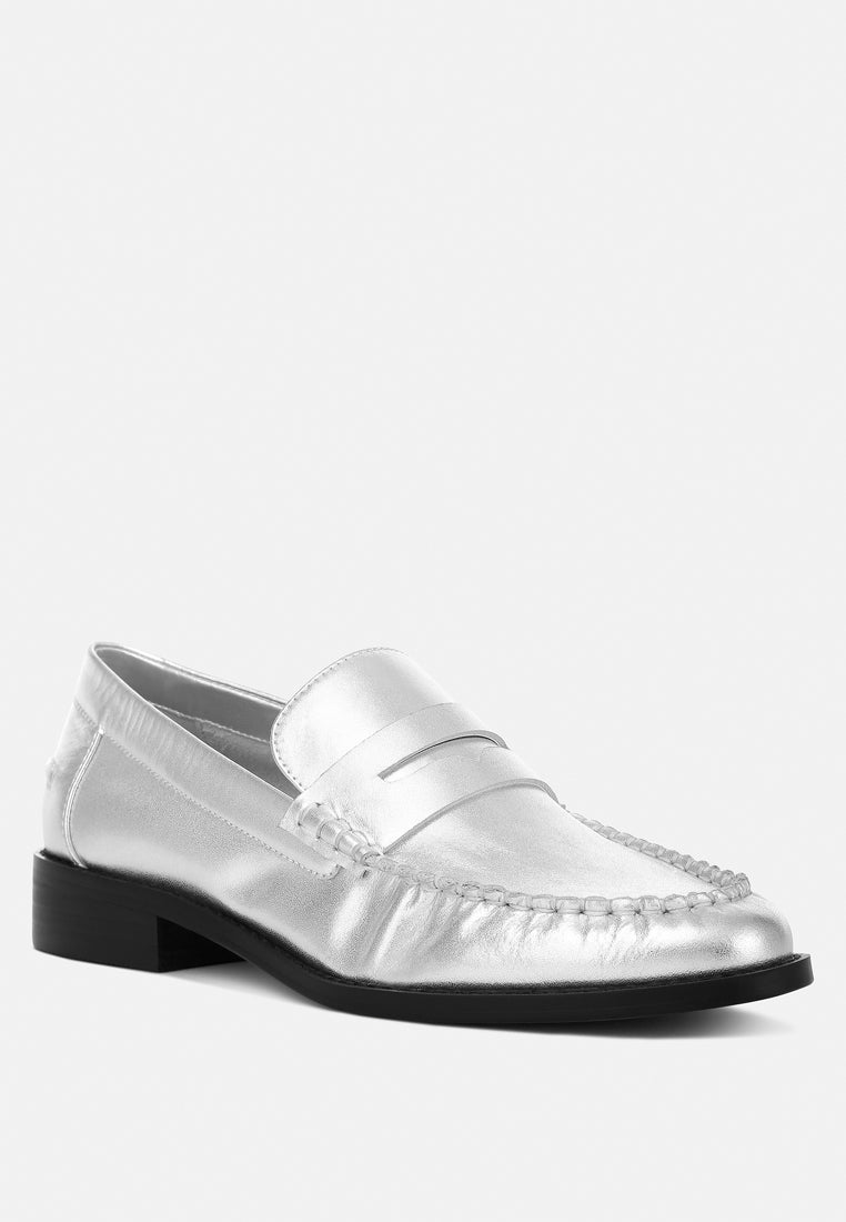 Plavia Genuine Leather Loafers - Tigbul's Variety Fashion Shop