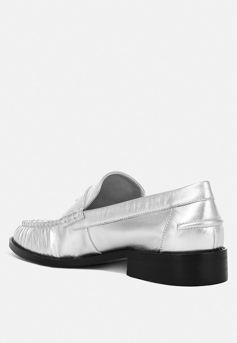 Plavia Genuine Leather Loafers - Tigbul's Variety Fashion Shop